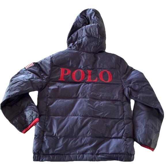 Polo Ralph Lauren Kids Boys Size 8 Navy Blue Duck Down Puffer - Picture 6 of 6